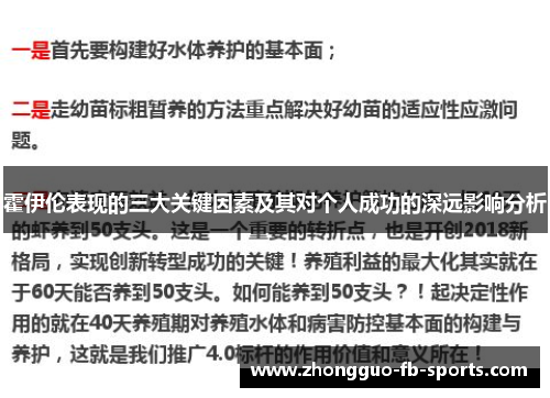 霍伊伦表现的三大关键因素及其对个人成功的深远影响分析 霍伊伦表现的三大关键因素及其对个人成功的深远影响分析